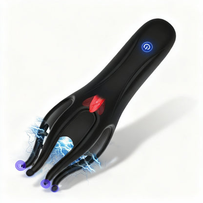 Glans Trainer for Men Powerful Vibrating Penis G Spot Masturbator Soft Fingertip Prolong Endurance Massage Vibrator Erotic Toys